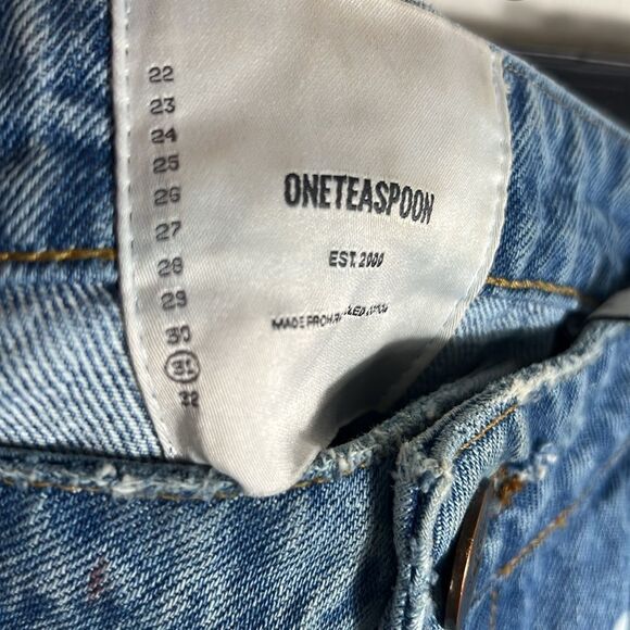 🔥🔥 OneTeaspoon Bleach Splatter Distressed Blue Jeans Men Size 31 - EXCELLENT - Picture 11 of 13